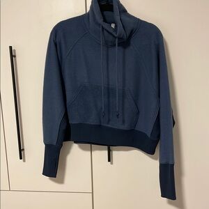 Free people Cozy Blue Cowl Neck sweater